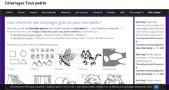 Desktop Screenshot of coloriages-tout-petits.com